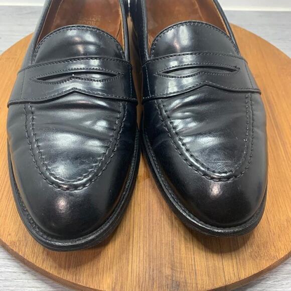 BROOKS BROTHERS Men’s 9 D SHELL CORDOVAN Full Strap Penny Loafer Shoes 06606 main image 12